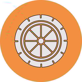 Wheel Vector Icon