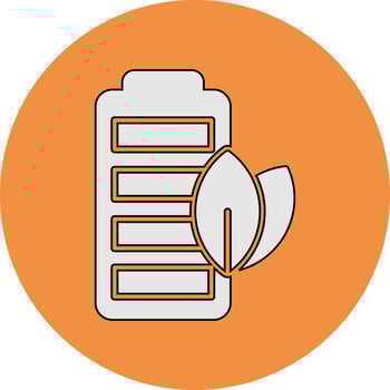 Eco Battery Vector Icon