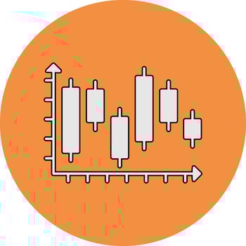 Japanese Candlestick Vector Icon