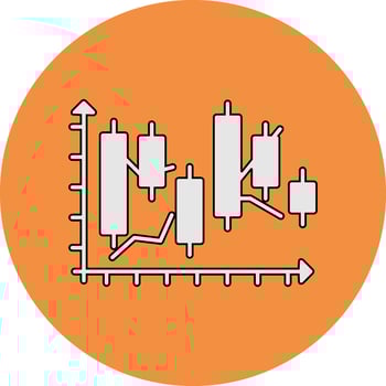 Japanese Candlestick Vector Icon