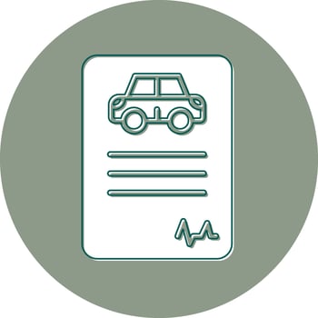 Driving License Vector Icon
