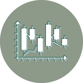 Japanese Candlestick Vector Icon