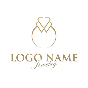Jewelry business logo. JJ Letter Logo in the shape of a jewel, used for jewelry business. vector