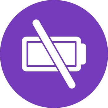 Empty Battery Vector Icon
