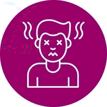Exhausted Vector Icon