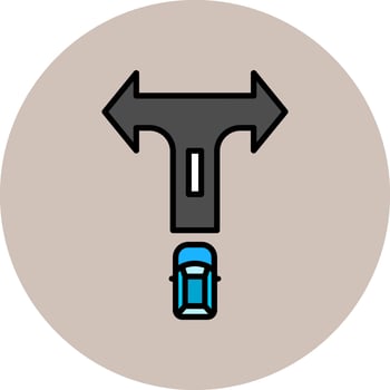 Driving Test Vector Icon