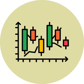 Japanese Candlestick Vector Icon