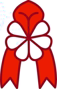 Ribbon Bow Vector Icon