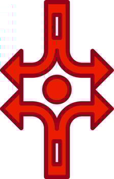Crossroad Vector Icon
