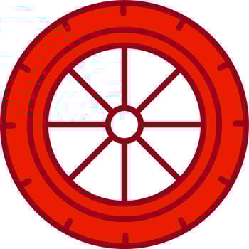 Wheel Vector Icon