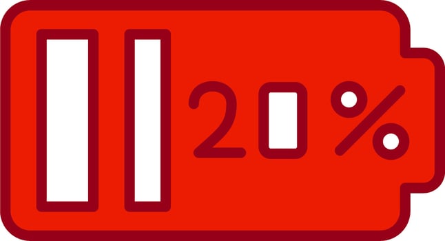 20 Percent Vector Icon