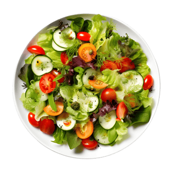 Plate of vegetable salad, ai generative png