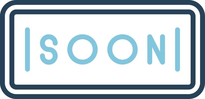 Soon Vector Icon