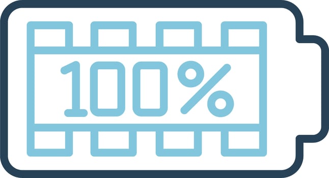 100 Percent Vector Icon
