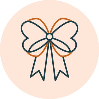 Ribbon Bow Vector Icon