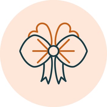 Ribbon Bow Vector Icon