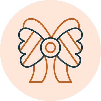 Ribbon Bow Vector Icon