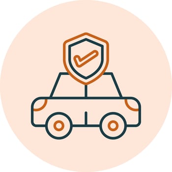 Car Insurance Vector Icon
