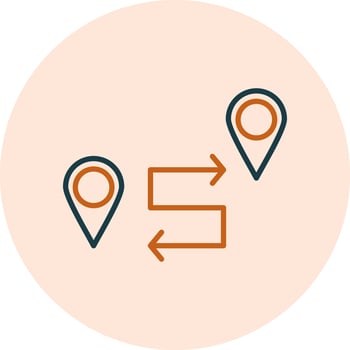 Route Vector Icon