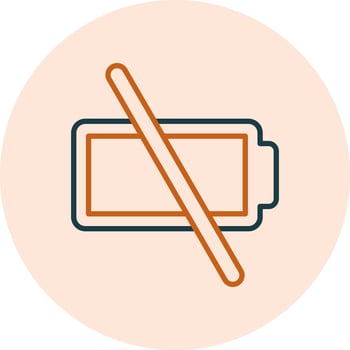 Empty Battery Vector Icon