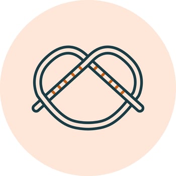 Pretzel Vector Icon