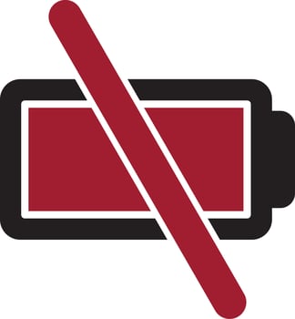 Empty Battery Vector Icon