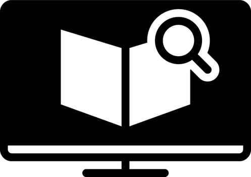 solid icon for wiki vector