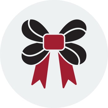 Ribbon Bow Vector Icon