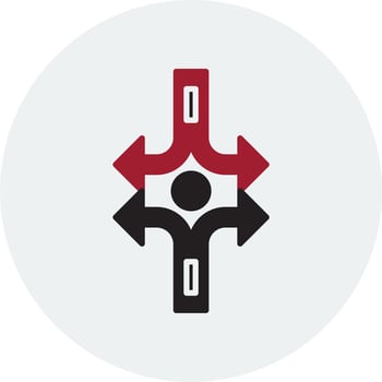 Crossroad Vector Icon