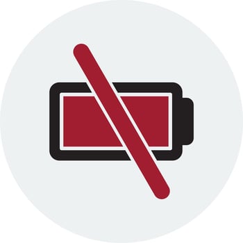 Empty Battery Vector Icon