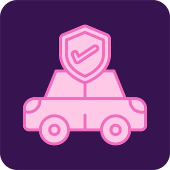 Car Insurance Vector Icon