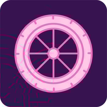 Wheel Vector Icon