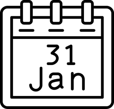 January 31 Vector Icon