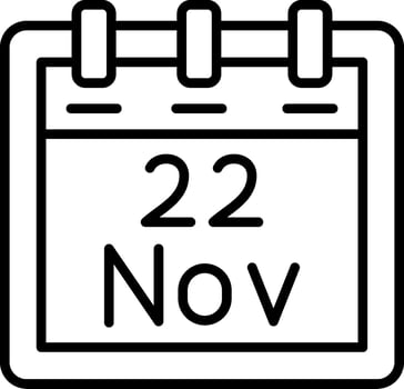 November 22 Vector Icon