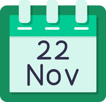 November 22 Vector Icon