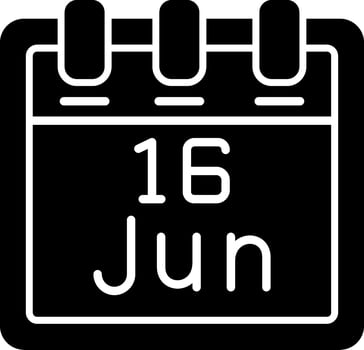 June 16 Vector Icon