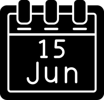 June 15 Vector Icon