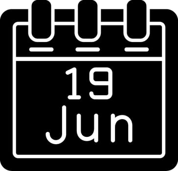 June 19 Vector Icon