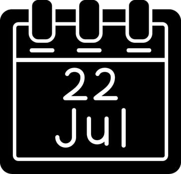 July 22 Vector Icon
