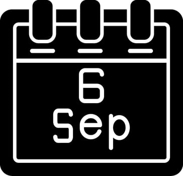September 6 Vector Icon
