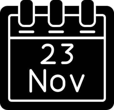 November 23 Vector Icon