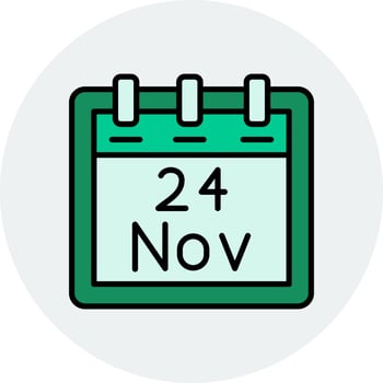 November 24 Vector Icon
