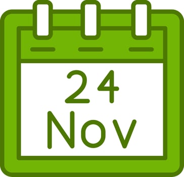 November 24 Vector Icon