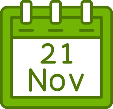 November 21 Vector Icon