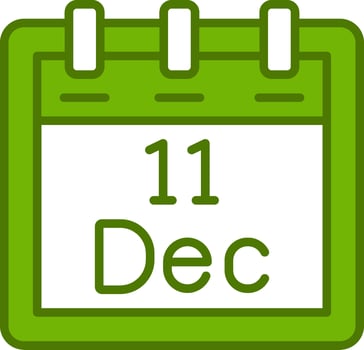 December 11 Vector Icon
