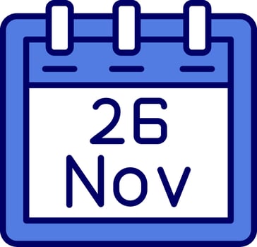 November 26 Vector Icon