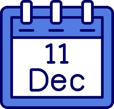 December 11 Vector Icon
