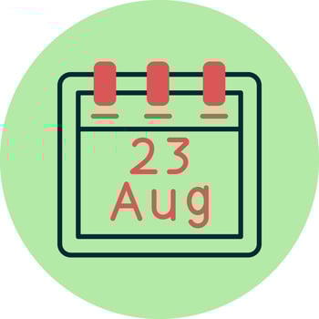 August 23 Vector Icon