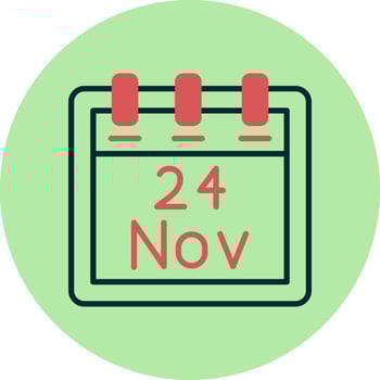 November 24 Vector Icon