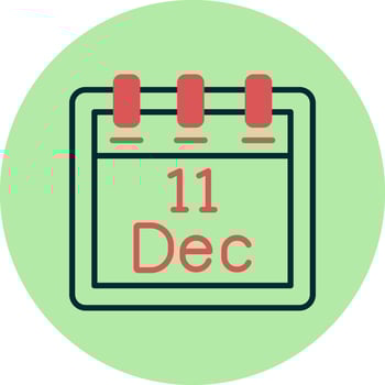 December 11 Vector Icon